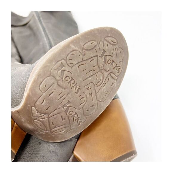 Korks Women's Riding Equestrian Long Peebled Black Buckle Boots Size 7 1/2M - Picture 4 of 9